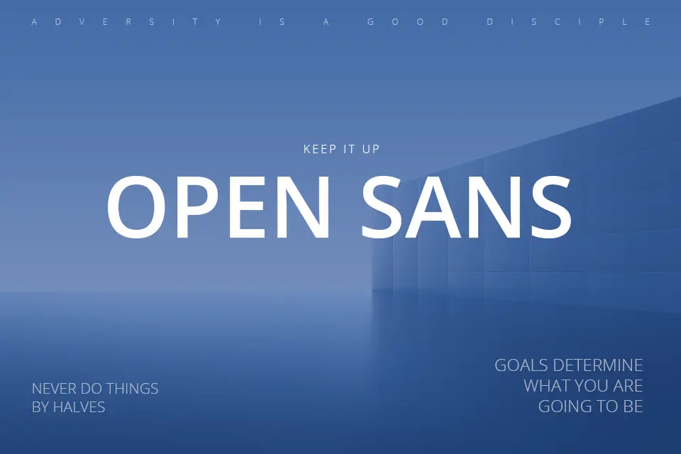 Open Sans Font Family