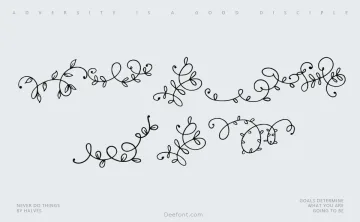 Ornament Handrawn Font