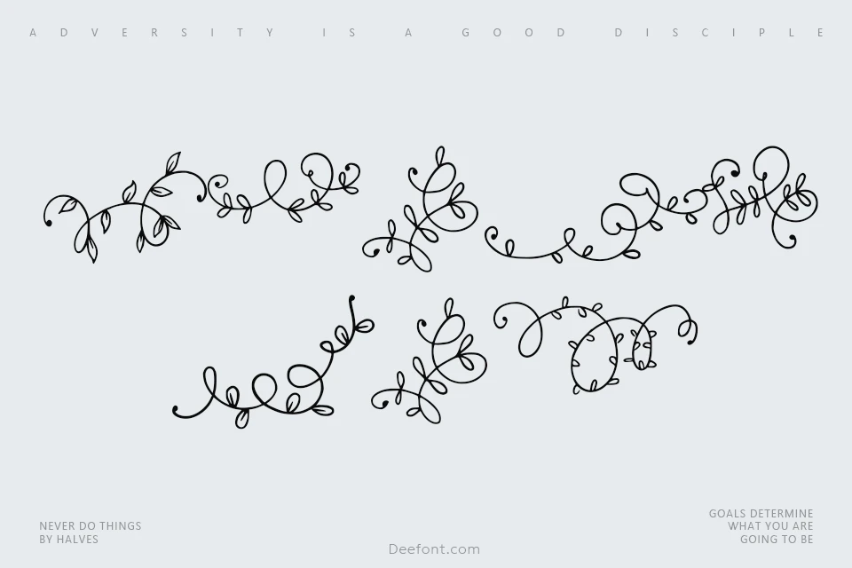 Ornament Handrawn Font