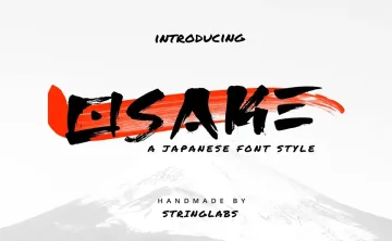 Osake Brush Font