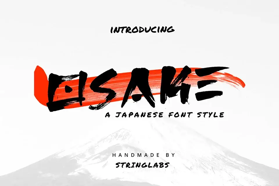 Osake Brush Font