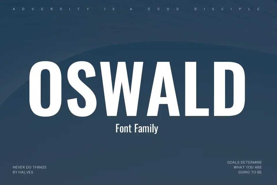 Oswald Font Family