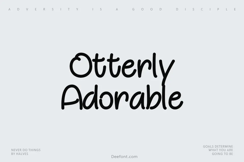 Otterly Adorable Font