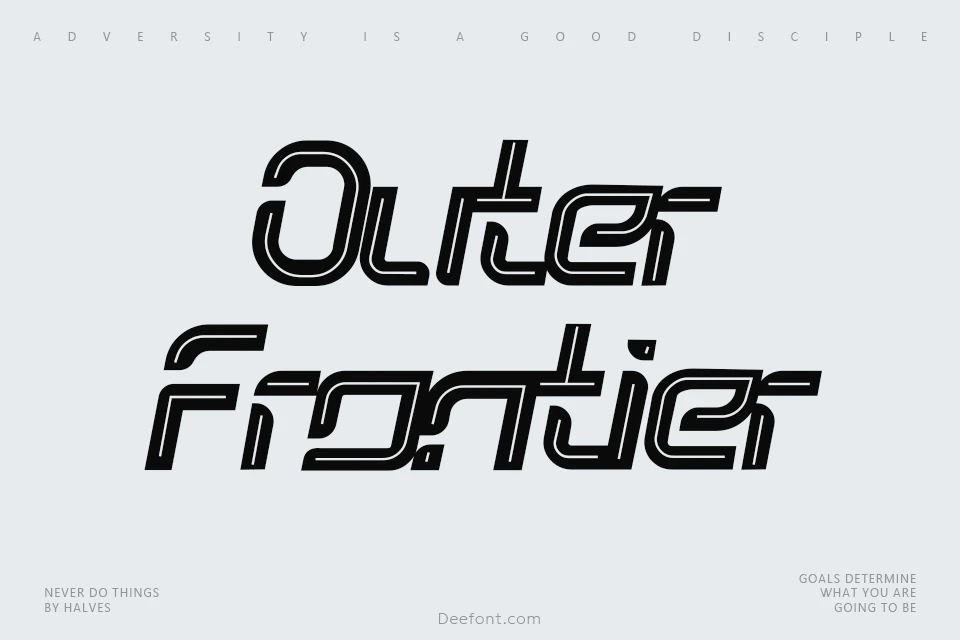 Outer Frontier Font