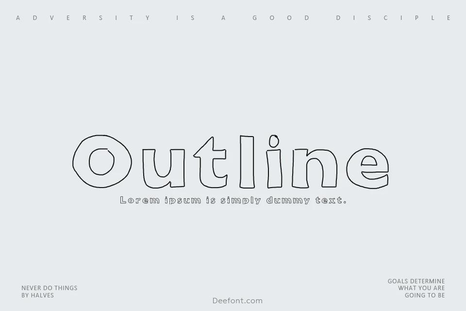 Outline Font