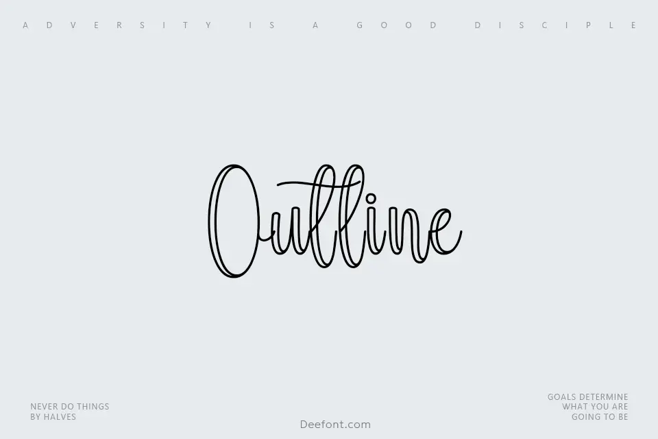 Outline Font
