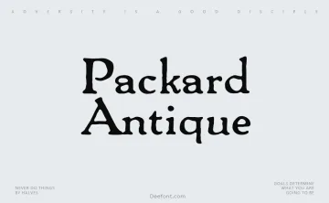 Packard Antique Font Family