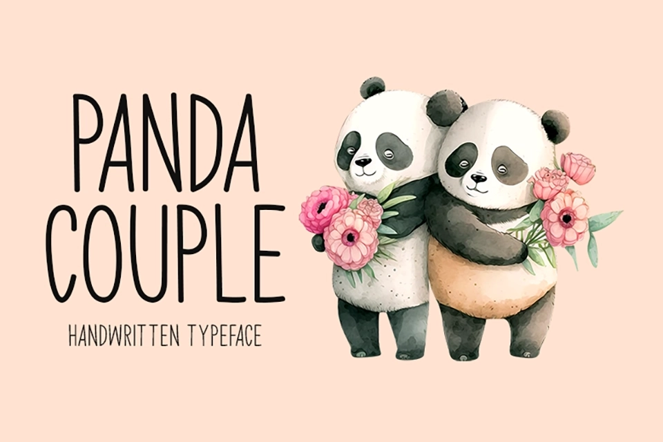 Panda Couple Font