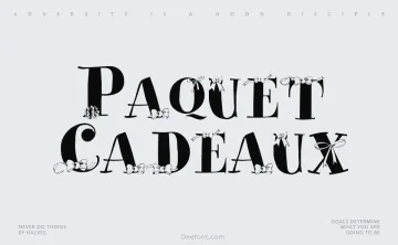 Paquet Cadeaux Font