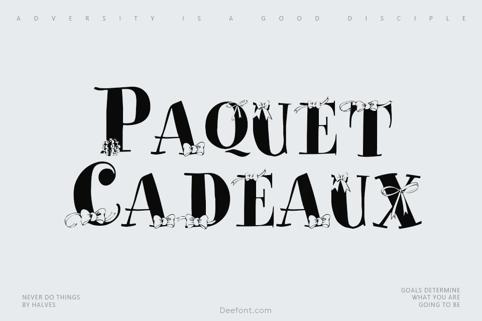 Paquet Cadeaux Font