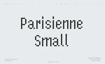 Parisienne Small Font