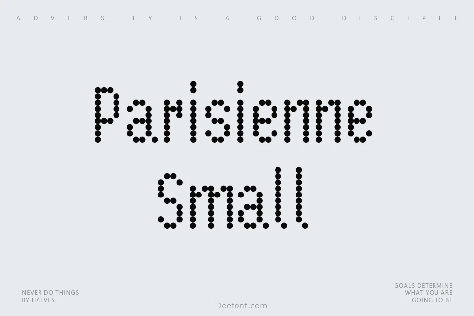 Parisienne Small Font