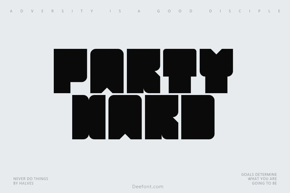 Party Hard Font