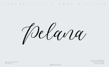 Pelana Font