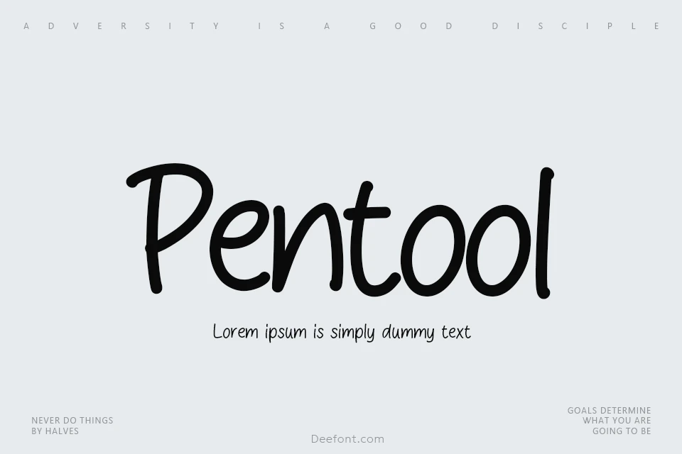 Pentool Font