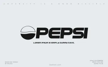 Pepsi Font