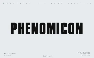 Phenomicon Font