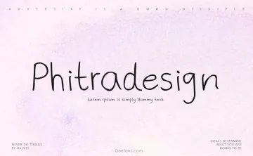 Phitradesign Handwritten Font