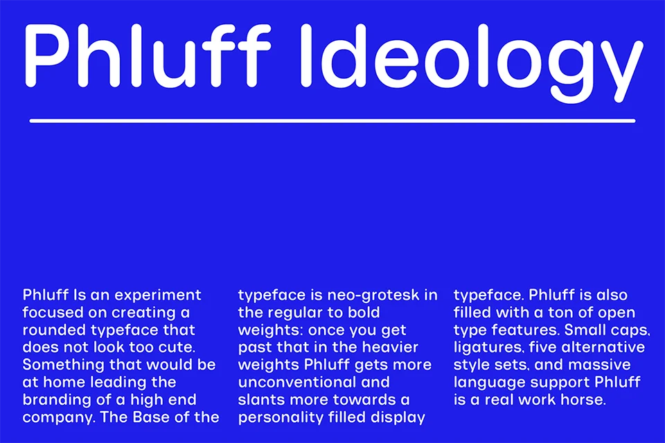 phluff font family download