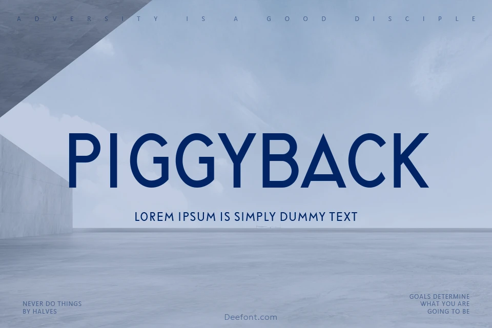 Piggyback Font