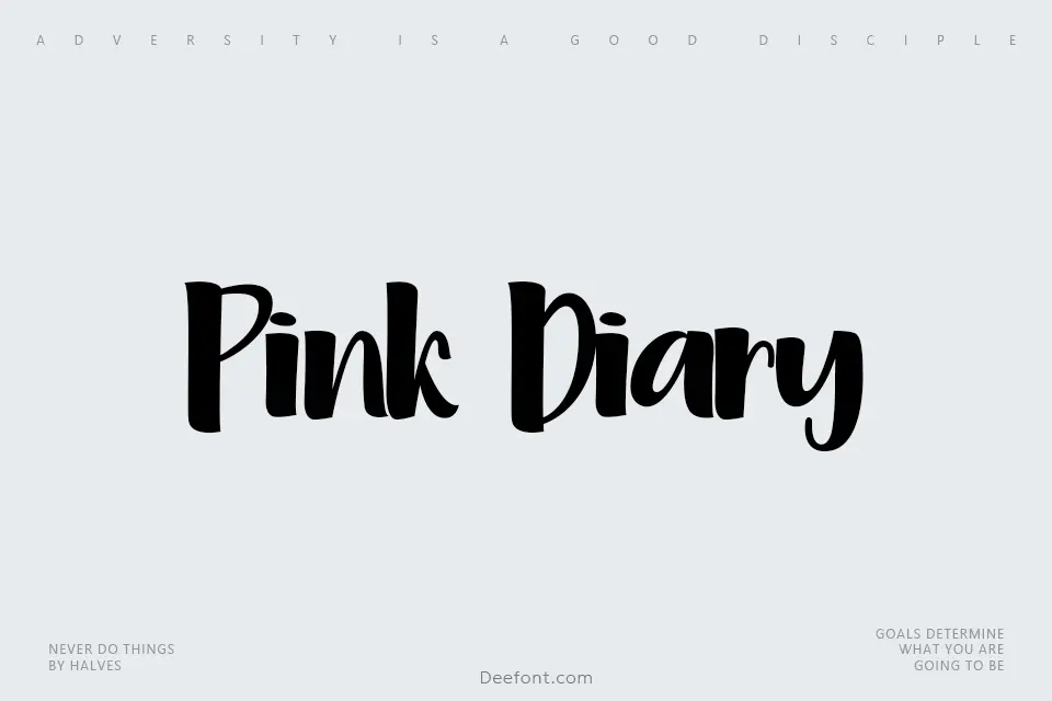 Pink Diary Font