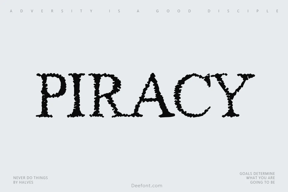 Piracy Font