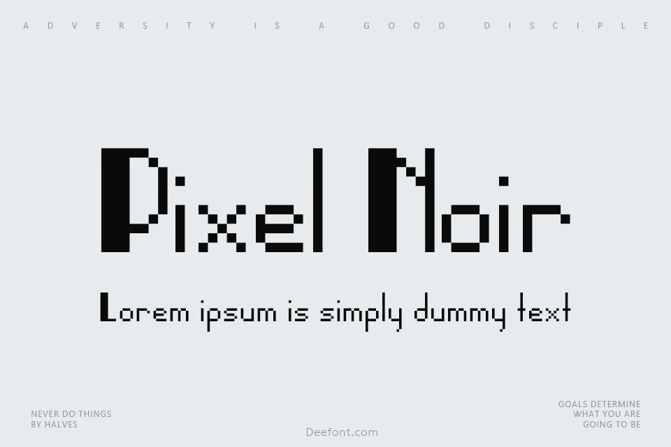 Pixel Noir Font