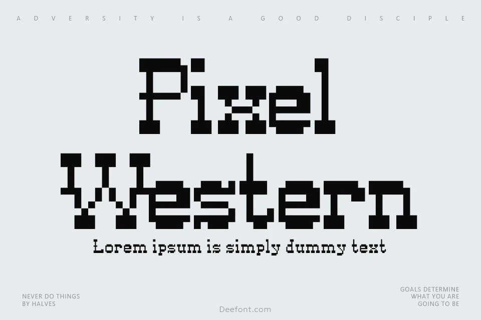 Pixel Western Font