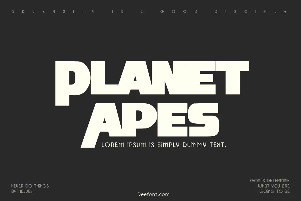 Planet Of The Apes Font