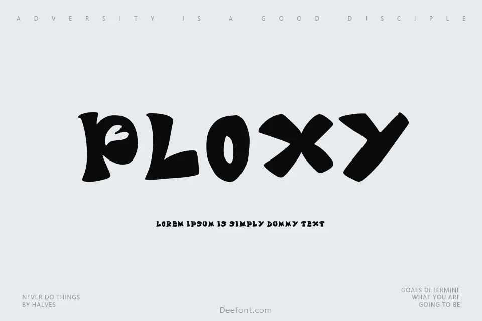 Ploxy Font