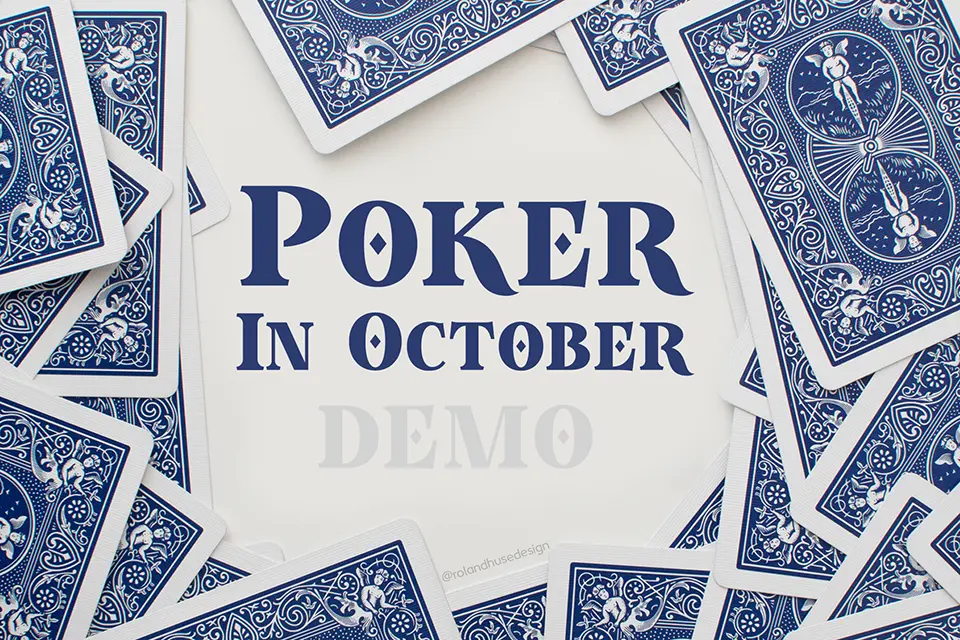 Poker In October Font