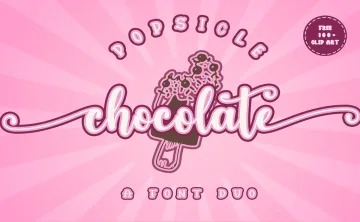 Popsicle Chocolate Font