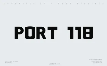 Port 118 Font