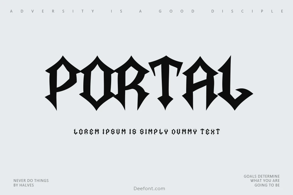 Portal Font