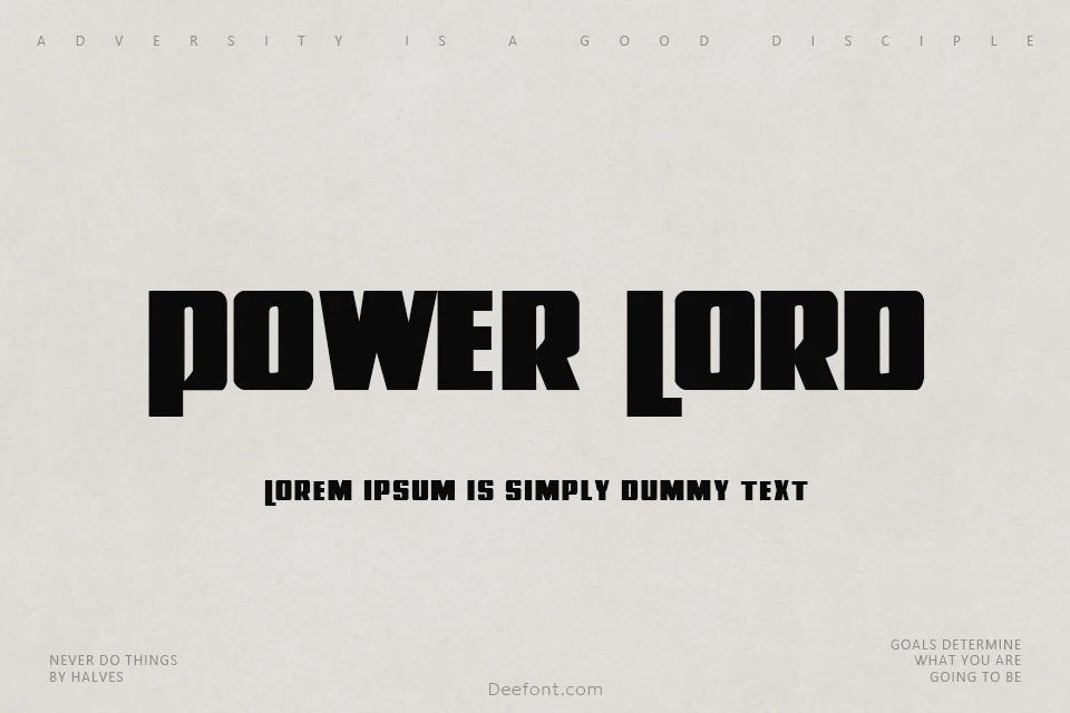 Power Lord Font