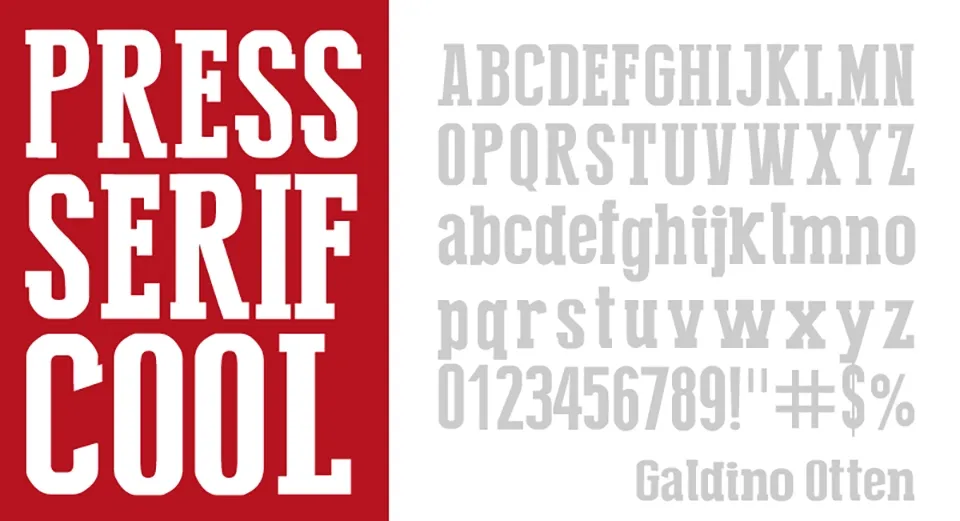 Press Serif Cool Font