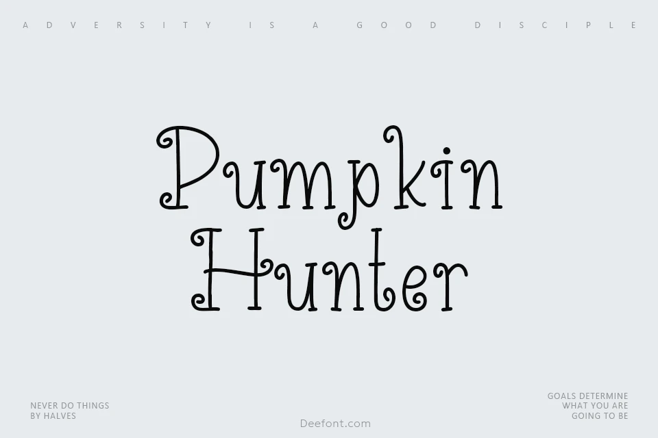 Pumpkin Hunter Font