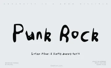 Punk Rock Handwriting Font