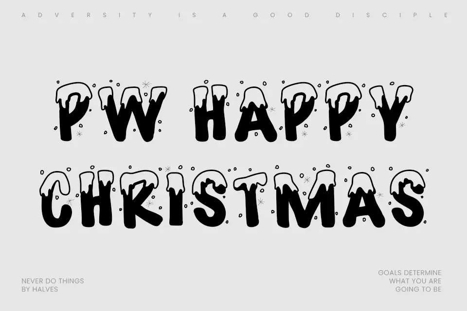 PW Joyeux Noel Font