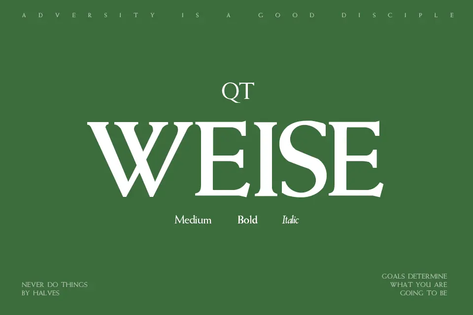 Weise Font Family