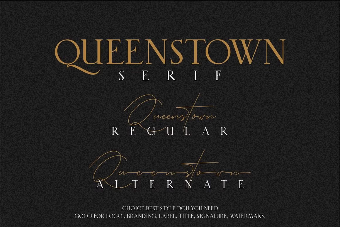 Queenstown Signature Font download