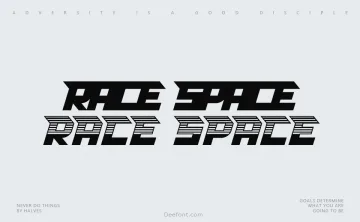 Race Space Font