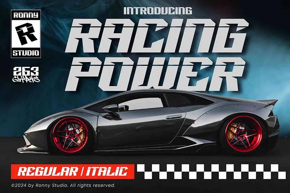 Racing Power Font