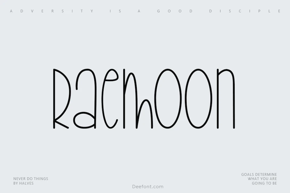 Raemoon Font