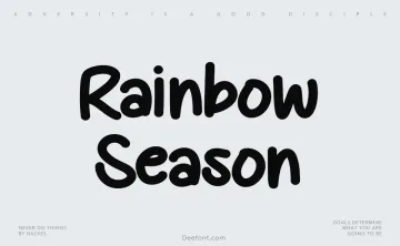 Rainbow Season Font