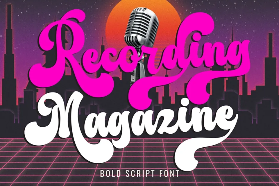 Recording Magazine Font