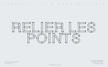 Relier les points Font