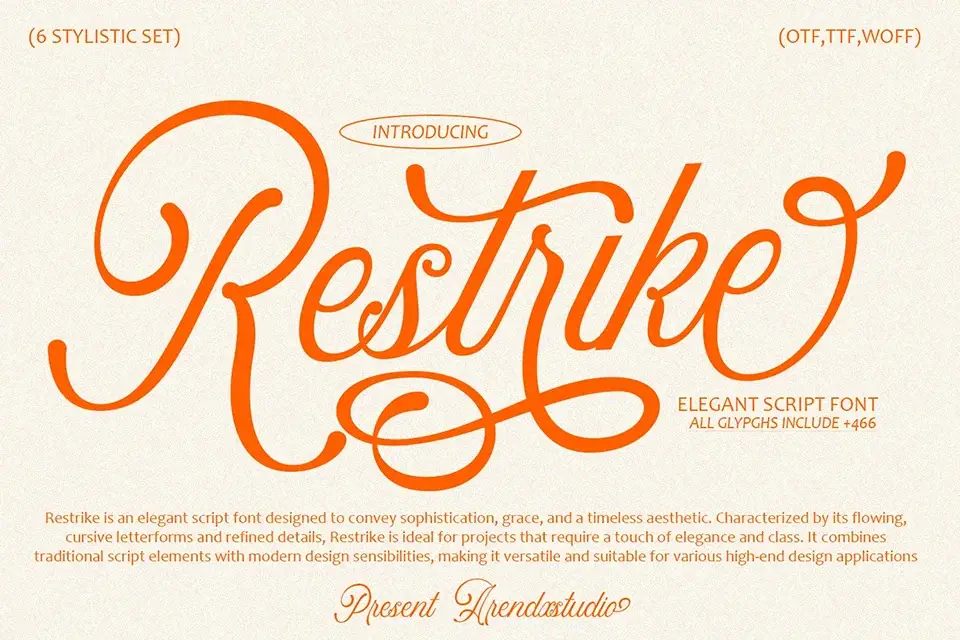 Restrike Font download