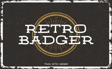 Retro Badger Font