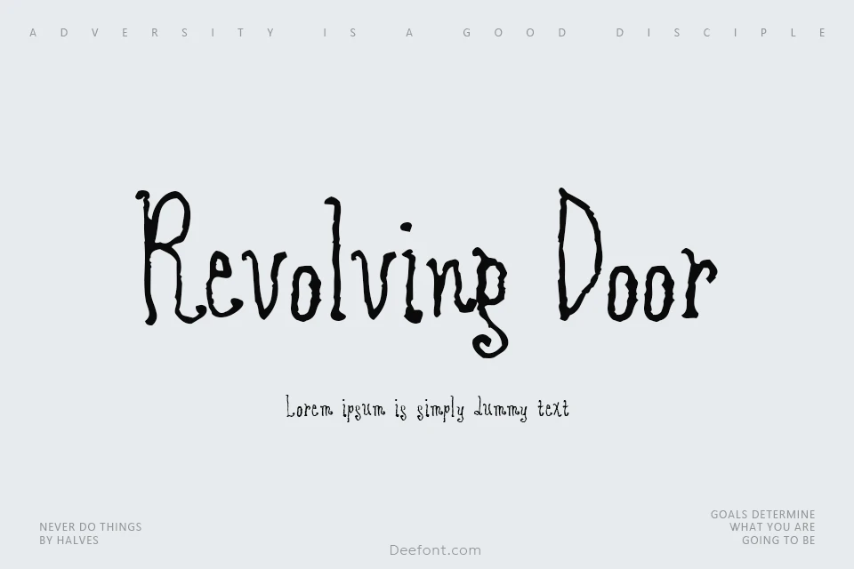 Revolving Door Font